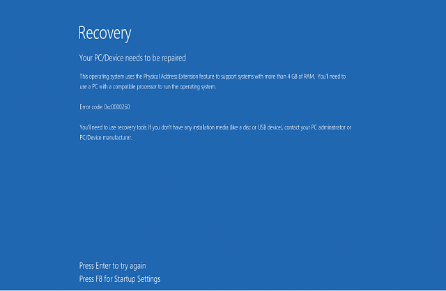 Fehler beim Booten der Konfigurationsdatei in Windows 10 reparieren