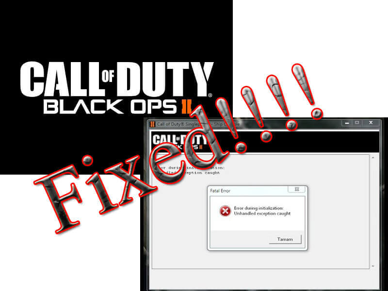 Unbehandelter Ausnahmefehler in Call of Duty: Black Ops II