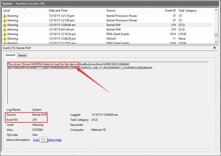 Fehler Beim Laden Des Treibers Driver Wudfrd [Behoben] Treiber WudfRd gescheitert zu Fehler 219 in Windows 10 laden