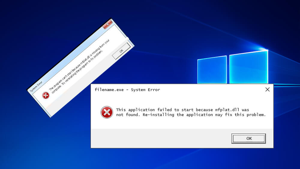 Windows 10 Mfplat.dll Fehler löschen