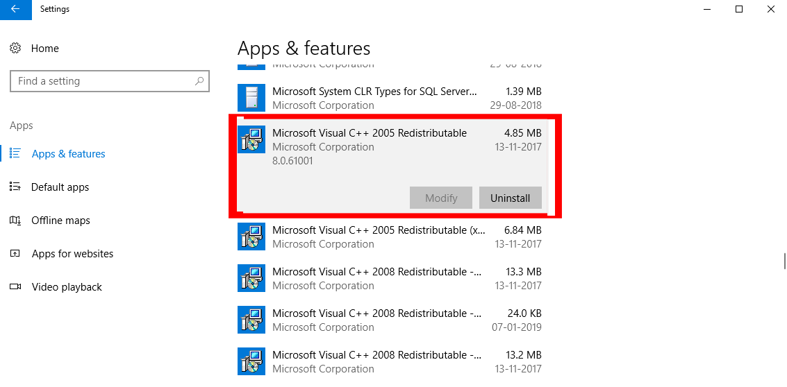 Microsoft Visual C ++ Weiterverteilbar Paket