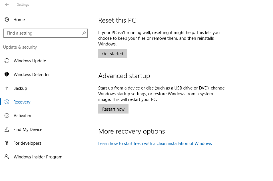 reinstalar o Windows 10 sem excluir arquivos