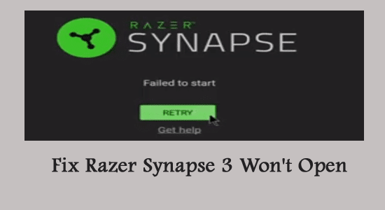 Razer Synapse 3 wird nicht geöffnet