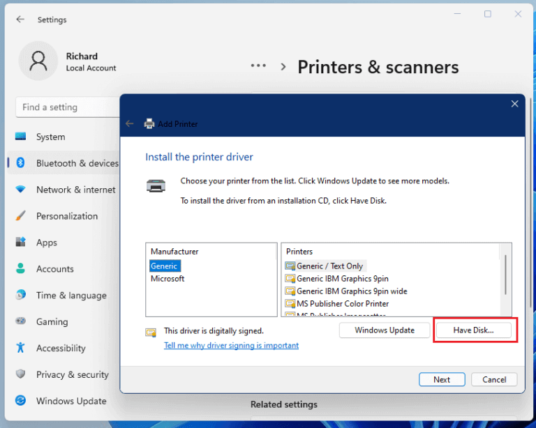 So fügen Sie einen Drucker in Windows 11 hinzu