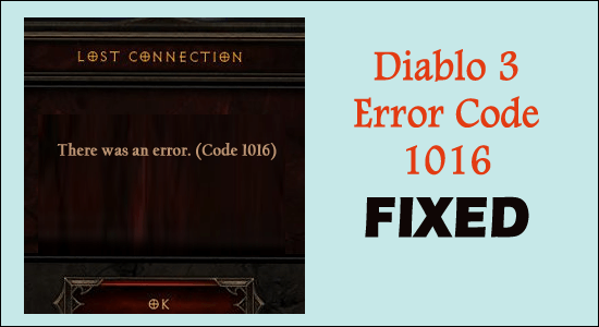 Diablo 3 Fehlercode 1016