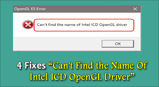 Kann den Namen des Intel ICD OpenGL-Treibers nicht finden