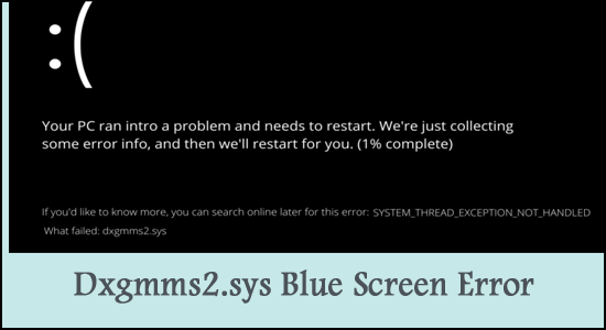 dxgmms2.sys Bluescreen-Fehler in Windows