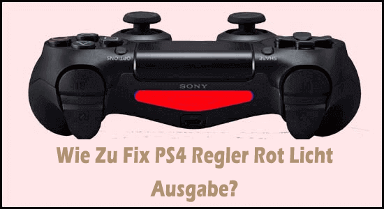 PS4 Regler Rot Licht