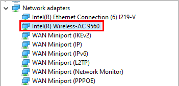 Intel Wireless AC 9560 funktioniert nicht Fehlercode 10