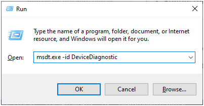 msdt.exe -id DeviceDiagnostic
