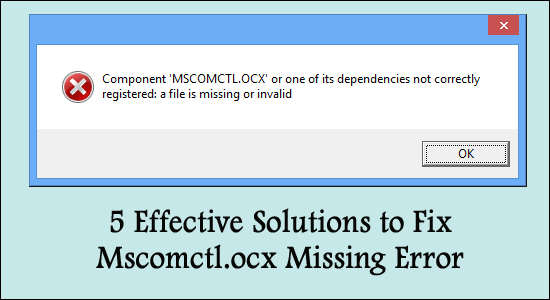Mscomctl.ocx fehlt Fehler