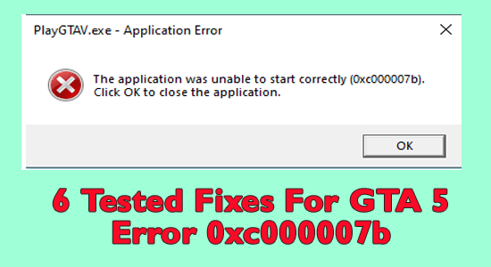 GTA V-Fehlercode 0xc000007b
