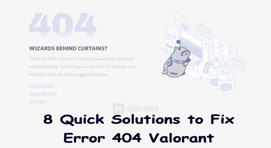 Discord-Fehler 404 Valorant