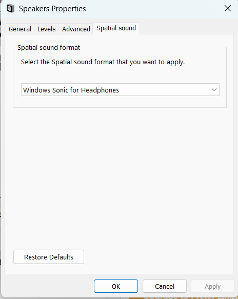 Aktivieren Sie Spatial Sound in Windows 11