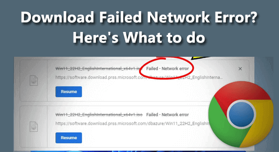 Download fehlgeschlagen, Netzwerkfehler